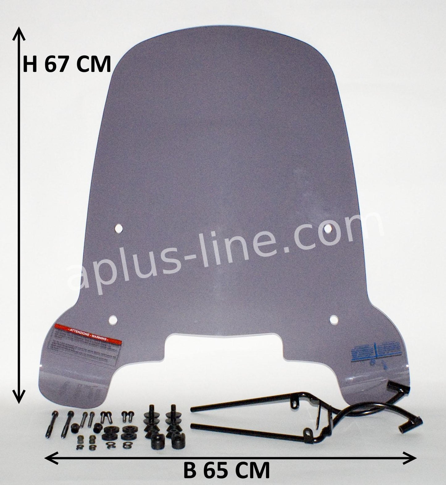 Windscherm Aplus Passend Op Peugeot New Vivacity Smoke