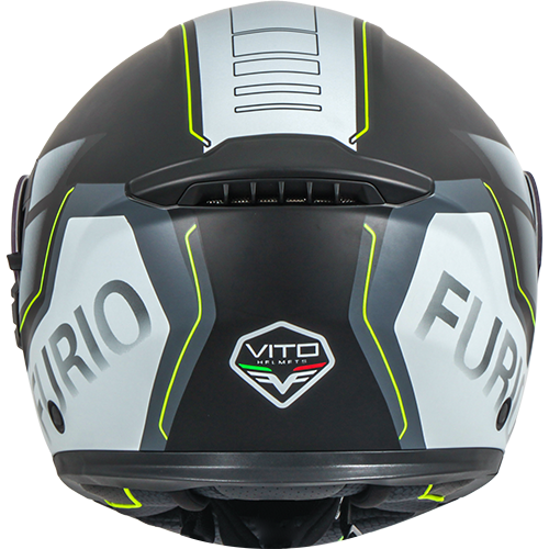 Helm Vito Systeemhelm Furio Mat Zwart/Geel