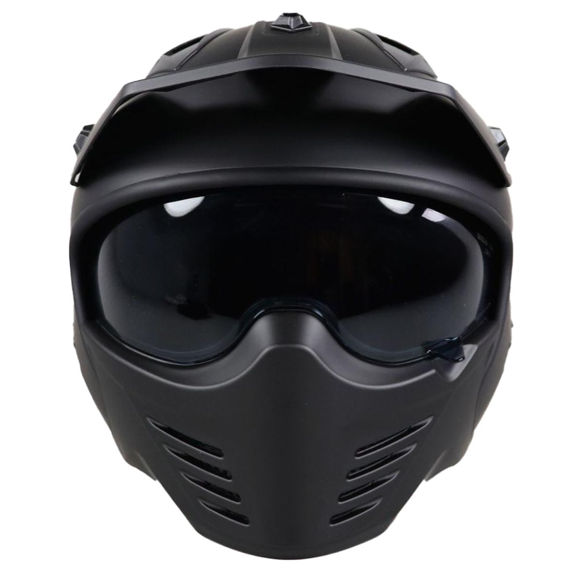 Helm Vito Jet Bruzano Mat Zwart + peak