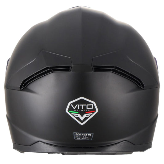 Helm Vito Grande Oversize + Zonnevizier Mat Zwart