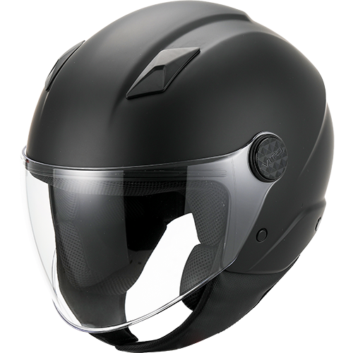 Helm Vito Jet Uno Mat Zwart