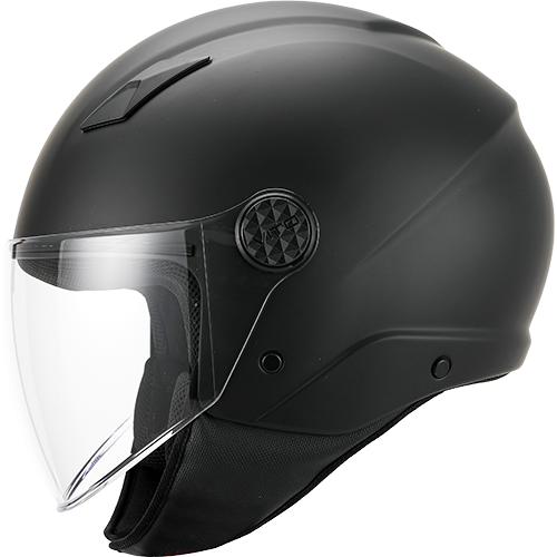 Helm Vito Jet Uno Mat Zwart