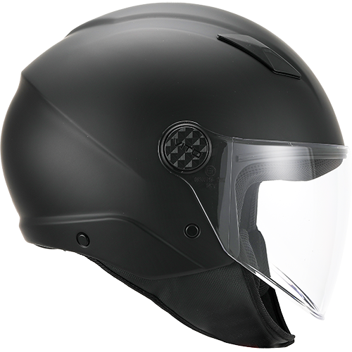 Helm Vito Jet Uno Mat Zwart