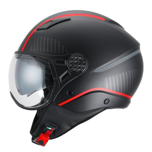 Helm Vito Jet Lavori Zwart/Deco