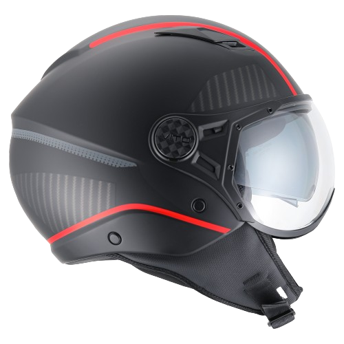 Helm Vito Jet Lavori Zwart/Deco