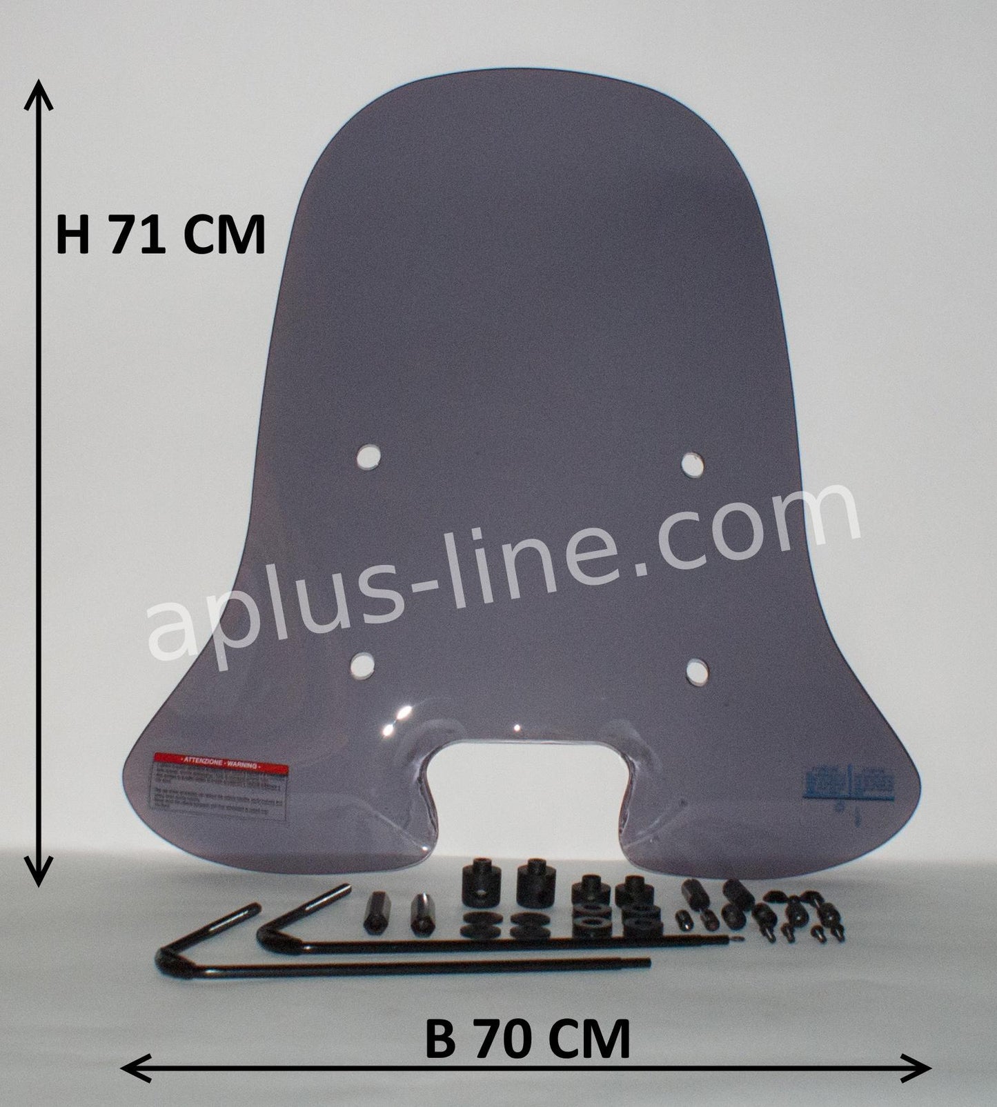 Windscherm Aplus Passend Op Piaggio New Fly Smoke
