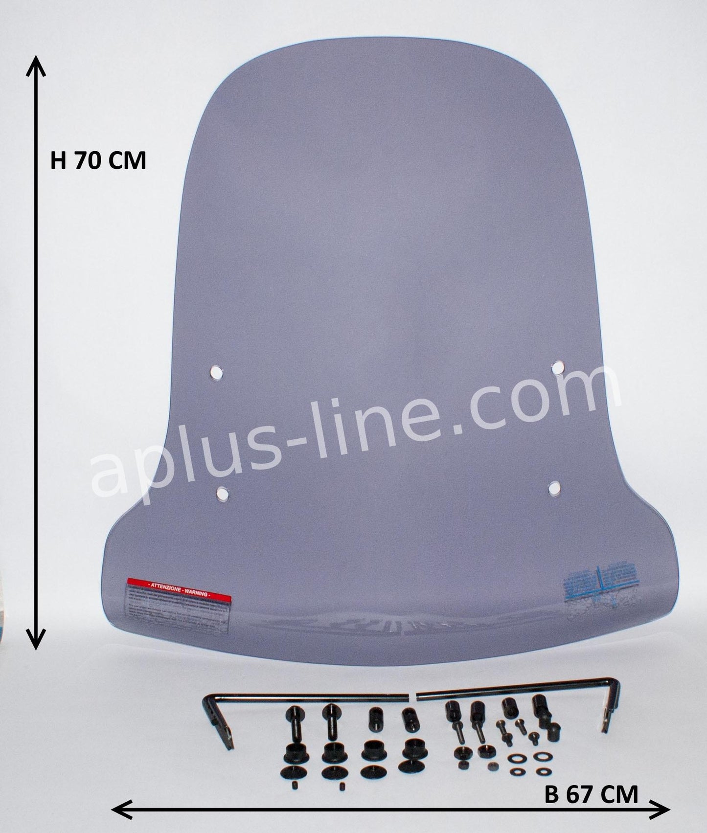 Windscherm Aplus Speedy / Vici / Goccia - Smoke