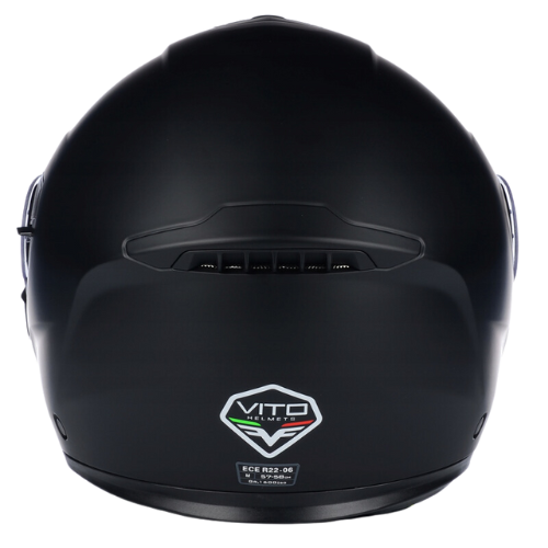 Helm Vito Systeemhelm Furio Mat Zwart