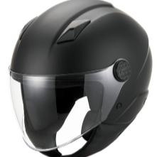 Helm Vito Jet Uno Mat Zwart