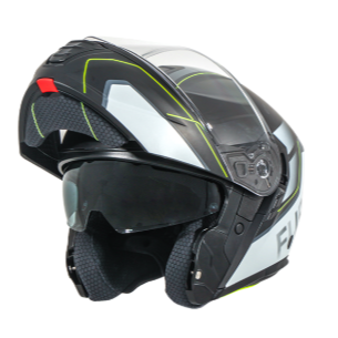 Helm Vito Systeemhelm Furio Mat Zwart/Geel